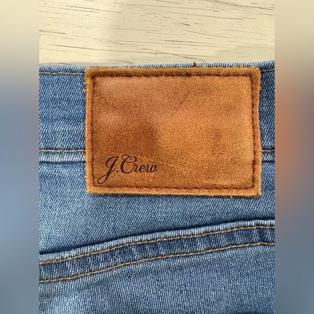 J. Crew Denim Boyfriend Jeans with Floral Embroidered Accents - Picture 4 of 15